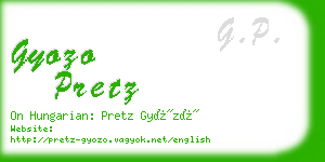 gyozo pretz business card